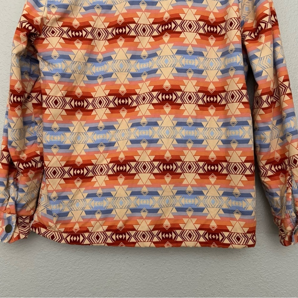 Pacsun Aztec Print Fleece Lined Snap Front Jacket Size Small - Picture 11 of 14